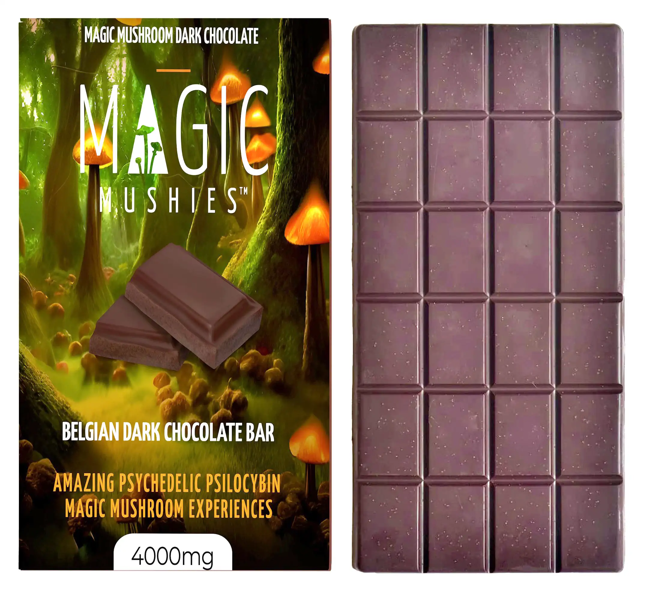 Magic-Mushroom-Belgian-Dark-Chocolate-Bar-Front-with-Bar.webp