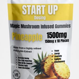 Magic Mushroom Startup Pineapple Gummies 1500mg
