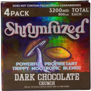 Shrumfuzed Nootropic Trippy Psychedelic Mushroom Chocolate 4pc