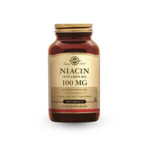 Solgar Niacin Vitamin B3 Tablets, 100 mg, 100 Count